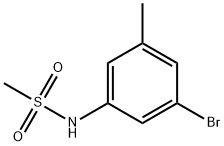 Methanesulfonamide, N-(3-bromo-5-methylphenyl)- Structure