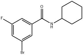 Benzamide, 3-bromo-N-cyclohexyl-5-fluoro- Structure