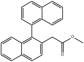 [1,1'-Binaphthalene]-2-acetic acid, methyl ester Structure