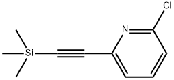 Pyridine, 2-chloro-6-[2-(trimethylsilyl)ethynyl]- Structure