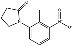 1-(2-methyl-3-nitrophenyl)pyrrolidin-2-one 구조식 이미지