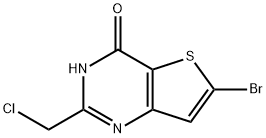 6-Bromo-2-(chloromethyl)thieno[3,2-d]pyrimidin-4(3H)-one Structure
