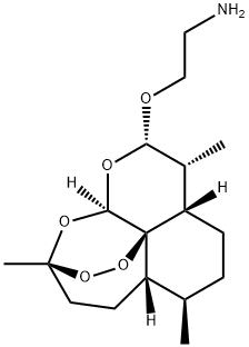 Ethanamine, 2-[[(3R,5aS,6R,8aS,9R,10S,12R,12aR)-decahydro-3,6,9-trimethyl-3,12-epoxy-12H-pyrano[4,3-j]-1,2-benzodioxepin-10-yl]oxy]- Structure