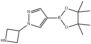 1-(Azetidin-3-yl)-4-(4,4,5,5-tetramethyl-1,3,2-dioxaborolan-2-yl)-1H-pyrazole Structure