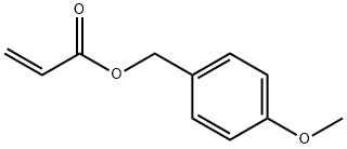 2-Propenoic acid, (4-methoxyphenyl)methyl ester 구조식 이미지