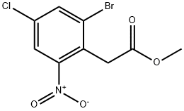 Methyl 2-(2-bromo-4-chloro-6-nitrophenyl)acetate Structure