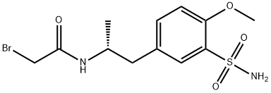 Acetamide, N-[(1R)-2-[3-(aminosulfonyl)-4-methoxyphenyl]-1-methylethyl]-2-bromo- 구조식 이미지