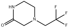 4-(2,2,2-Trifluoroethyl)-2-piperazinone Structure