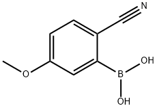 Boronic acid, B-(2-cyano-5-methoxyphenyl)- 구조식 이미지