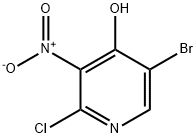 4-Pyridinol, 5-bromo-2-chloro-3-nitro- Structure