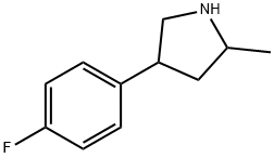 Pyrrolidine, 4-(4-fluorophenyl)-2-methyl- Structure