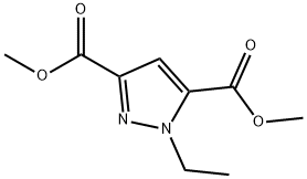 dimethyl 1-ethyl-1H-pyrazole-3,5-dicarboxylate Structure