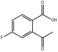 Benzoic acid, 2-acetyl-4-fluoro- Structure