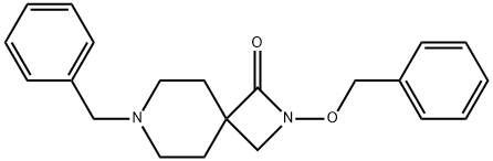 2,7-Diazaspiro[3.5]nonan-1-one, 2-(phenylmethoxy)-7-(phenylmethyl)- Structure