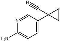 Cyclopropanecarbonitrile, 1-(6-amino-3-pyridinyl)- 구조식 이미지