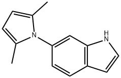 1H-Indole, 6-(2,5-dimethyl-1H-pyrrol-1-yl)- Structure