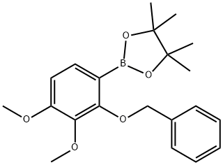 1,3,2-Dioxaborolane, 2-[3,4-dimethoxy-2-(phenylmethoxy)phenyl]-4,4,5,5-tetramethyl- Structure