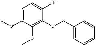 Benzene, 1-bromo-3,4-dimethoxy-2-(phenylmethoxy)- Structure