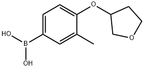 [3-methyl-4-(oxolan-3-yloxy)phenyl]boronic acid Structure