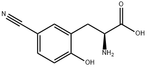 L-Phenylalanine, 5-cyano-2-hydroxy- Structure