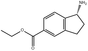 (R)-ethyl 1-amino-2,3-dihydro-1H-indene-5-carboxylate Structure