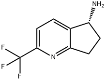 5H-Cyclopenta[b]pyridin-5-amine, 6,7-dihydro-2-(trifluoromethyl)-, (5R)- Structure