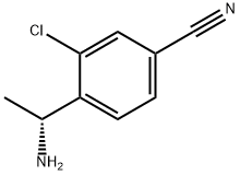 Benzonitrile, 4-[(1R)-1-aminoethyl]-3-chloro- Structure