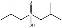 Sodium bis(2-methylpropyl)dithiophosphinic acid Structure