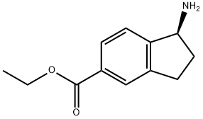 (S)-ethyl 1-amino-2,3-dihydro-1H-indene-5-carboxylate Structure