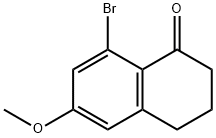 1(2H)-Naphthalenone, 8-bromo-3,4-dihydro-6-methoxy- 구조식 이미지