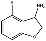 4-Bromo-2,3-dihydro-benzofuran-3-ylamine 구조식 이미지