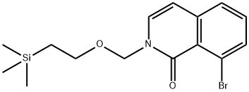 1(2H)-Isoquinolinone, 8-bromo-2-[[2-(trimethylsilyl)ethoxy]methyl]- Structure