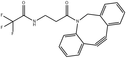 DBCO-trifluoroacetyl-amine 구조식 이미지