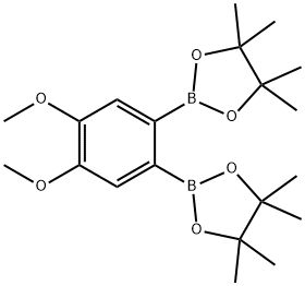 2,2'-(4.5-Dimethoxy-1.2-phenylene)bis(4.4.5.5-tetramethyl-1.3.2-dioxaborolane) 구조식 이미지