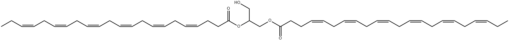 4,7,10,13,16,19-Docosahexaenoic acid, 1-(hydroxymethyl)-1,2-ethanediyl ester, (4Z,4'Z,7Z,7'Z,10Z,10'Z,13Z,13'Z,16Z,16'Z,19Z,19'Z)- (9CI) Structure