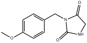 2,4-Imidazolidinedione, 3-[(4-methoxyphenyl)methyl]- Structure