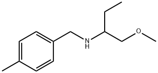 Benzenemethanamine, N-[1-(methoxymethyl)propyl]-4-methyl- Structure