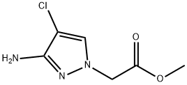 1H-Pyrazole-1-acetic acid, 3-amino-4-chloro-, methyl ester Structure