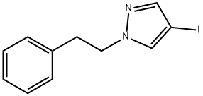 1H-Pyrazole, 4-iodo-1-(2-phenylethyl)- Structure