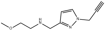 (2-methoxyethyl)({[1-(prop-2-yn-1-yl)-1H-pyrazol-3-yl]methyl})amine 구조식 이미지