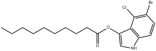 caprate de bromo-5 chloro-4 indoxyle Structure