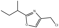 Oxazole, 4-(chloromethyl)-2-(1-methylpropyl)- 구조식 이미지
