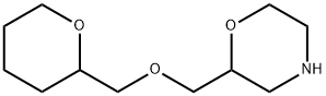 Morpholine,2-[[(tetrahydro-2H-pyran-2-yl)methoxy]methyl]- Structure