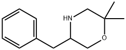 Morpholine, 2,2-dimethyl-5-(phenylmethyl)- Structure