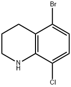 Quinoline, 5-bromo-8-chloro-1,2,3,4-tetrahydro- 구조식 이미지