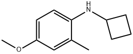 Benzenamine, N-cyclobutyl-4-methoxy-2-methyl- Structure