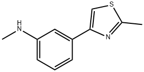 Benzenamine, N-methyl-3-(2-methyl-4-thiazolyl)- 구조식 이미지