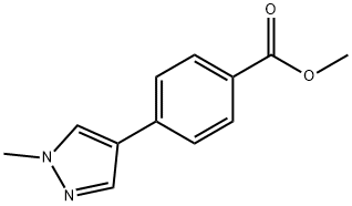 Benzoic acid, 4-(1-methyl-1H-pyrazol-4-yl)-, methyl ester Structure