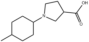 3-Pyrrolidinecarboxylic acid, 1-(4-methylcyclohexyl)- Structure