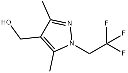 3,5-dimethyl-1-(2,2,2-trifluoroethyl)-1H-pyrazol-4-yl]methanol Structure